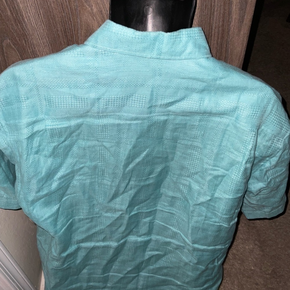 Men’s used size Large L Tommy Bahama shirt sleeve linens button front shirt - Picture 3 of 3